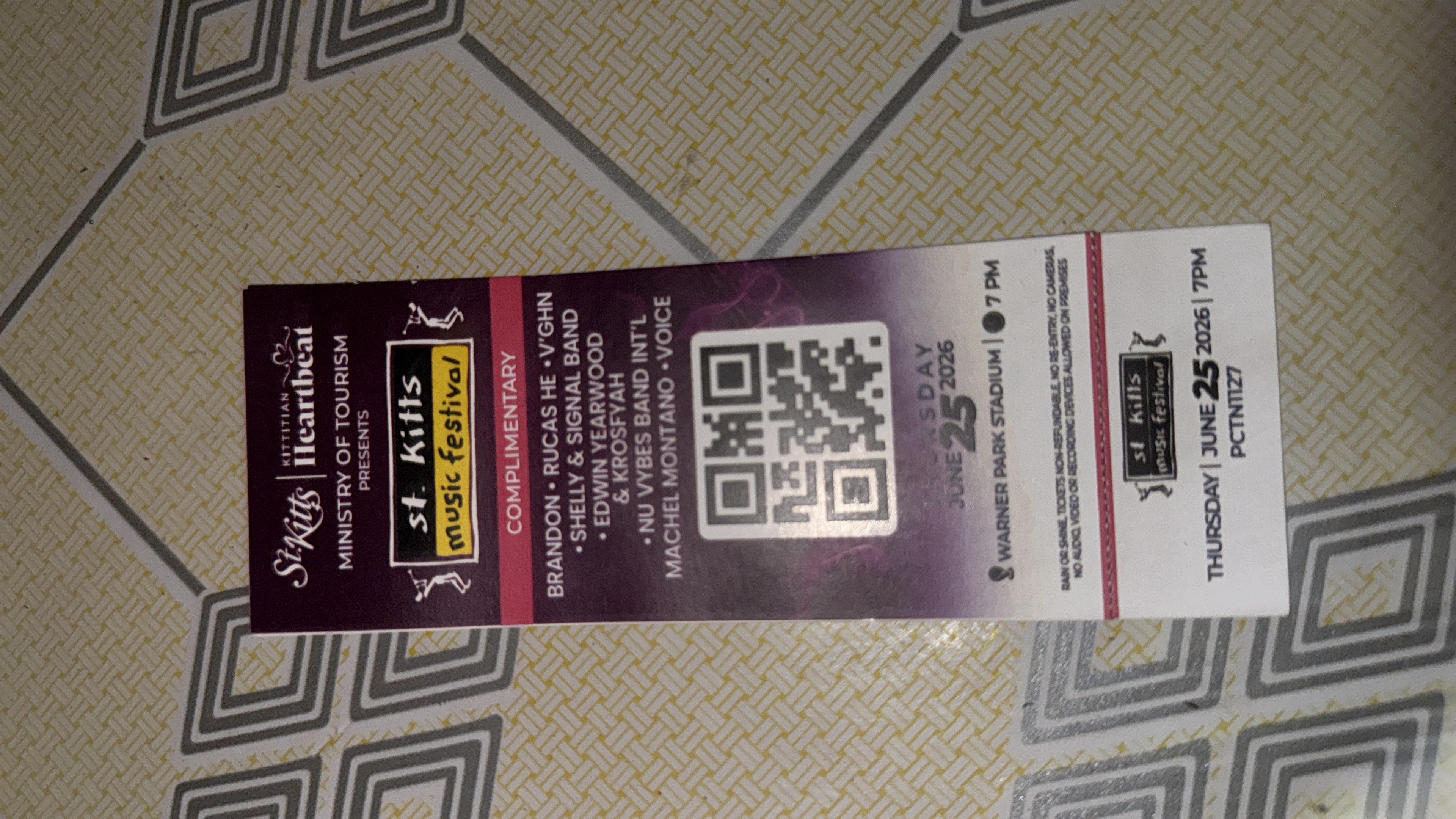 Mfest Thursday night ticket