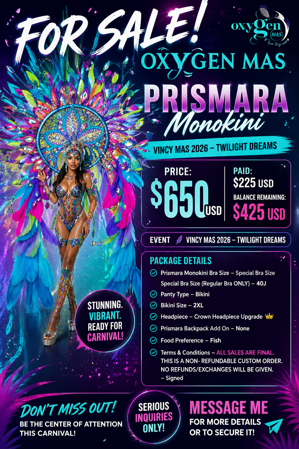 Oxygen Mas: Section Prismara